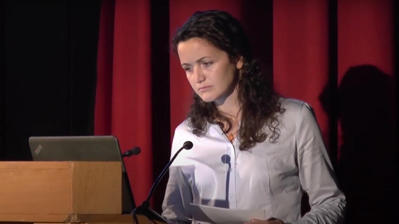 Imagen de archivo de María Hernández (MSF) en un evento en la Universidad Complutense de Madrid.  - UCM