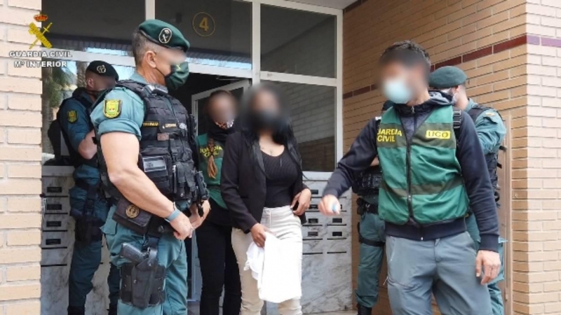 La Guardia Civil ha liberado a cinco mujeres, de nacionalidades sudamericanas, que estaban siendo explotadas sexualmente