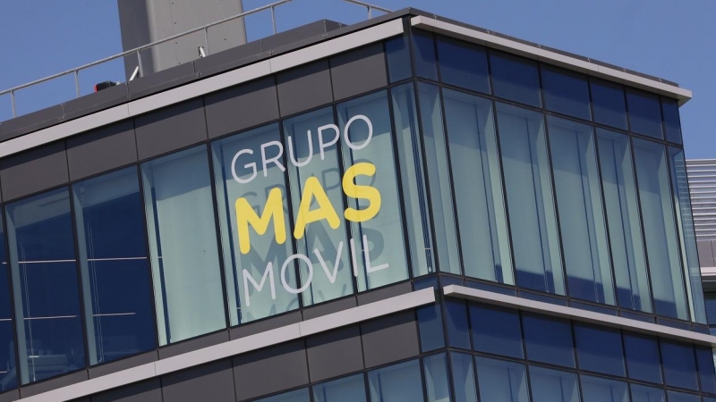 Fachada de la se del Grupo Mas Movil en Madrid. E.P./Marta Fernández