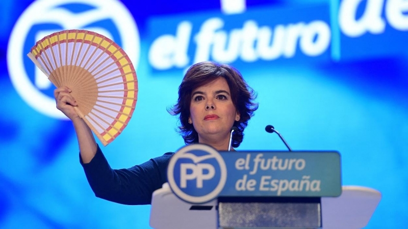 Soraya Sáenz de Santamaría en una imagen del 21 de julio de 2018, poco antes de su derrota frente a Pablo Casado para liderar el PP.