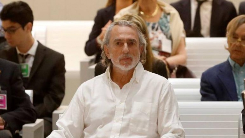 El cabecilla de la trama Gürtel, Francisco Correa siendo juzgado por la Audiencia Nacional en junio de 2019.