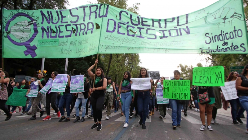 28/09/2019 Protestas de 2019 a favor de la legalización del aborto en México