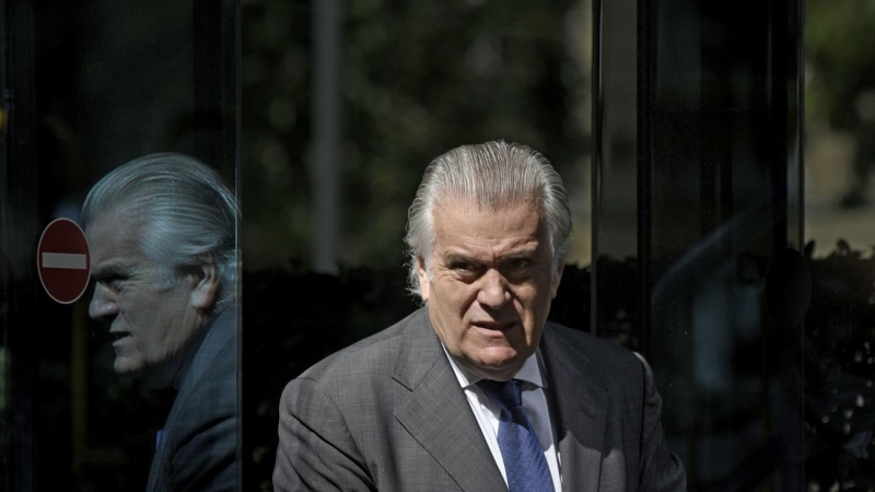 El extesorero del PP Luis Bárcenas, a su salida de la sede de la Audiencia Nacional, después de comparecer, el pasado 16 julio de 2021, en Madrid.