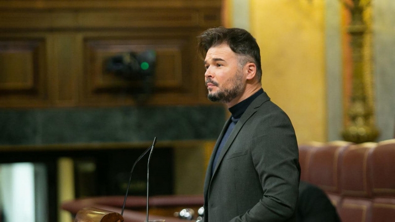 El portaveu d'ERC al Congrés, Gabriel Rufián, en una imatge d'arxiu.