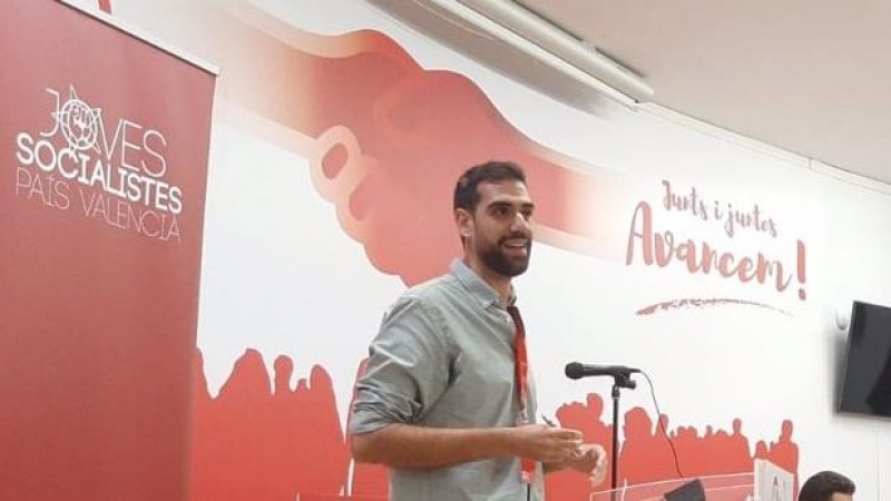 El secretario general de Joves Socialistes de València, Víctor Camino.