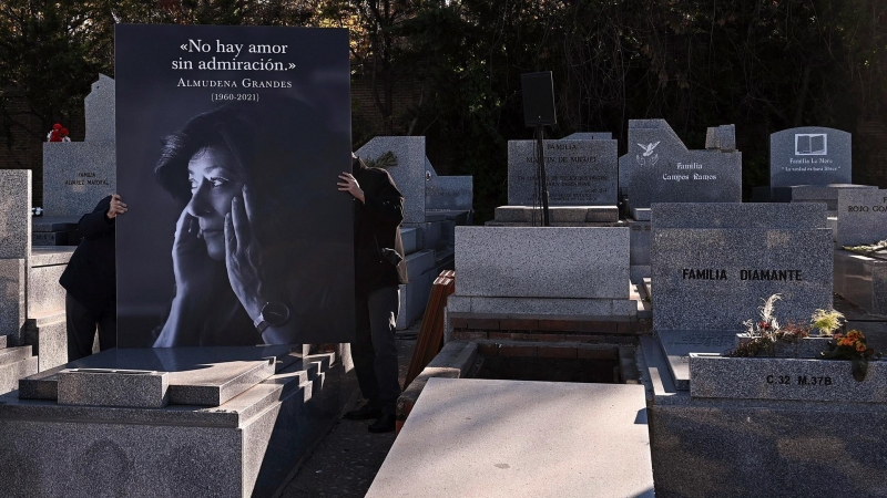 La tumba de Almudena Grandes,a 29 de noviembre de 2021.