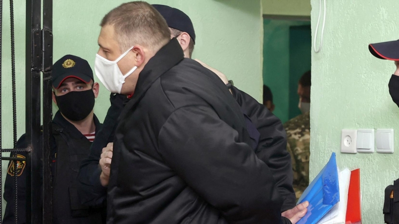 14/12/21. El opositor bielorruso, Serguéi Tijanovski, se enfrenta a 18 años de cárcel en Bielorrusia, a 14 de diciembre de 2021.