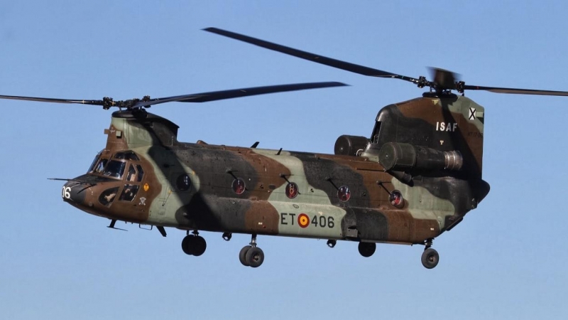 Helicóptero de defensa Chinook.