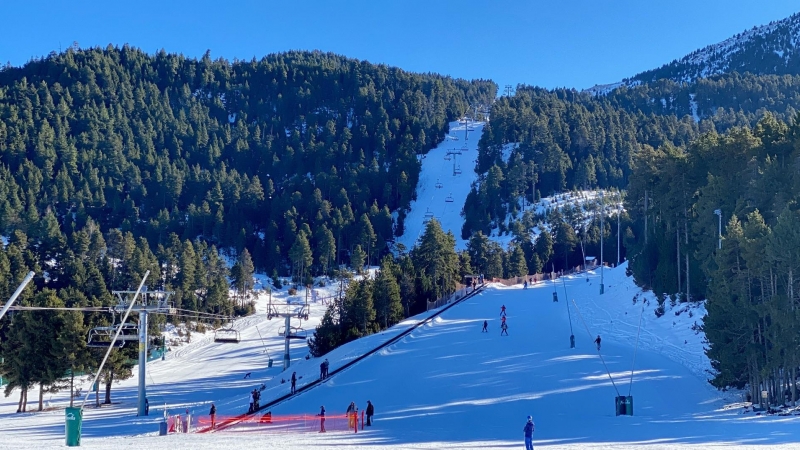 21/12/2022 - Una de les pistes d'esquí de la Masella, a la Cerdanya.