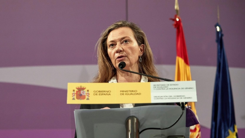 La delegada del Gobierno contra la Violencia de Género, Victoria Rosell, da a conocer los datos del mes de enero del 016 y analiza la situación de la violencia machista en España (17/02/2022).