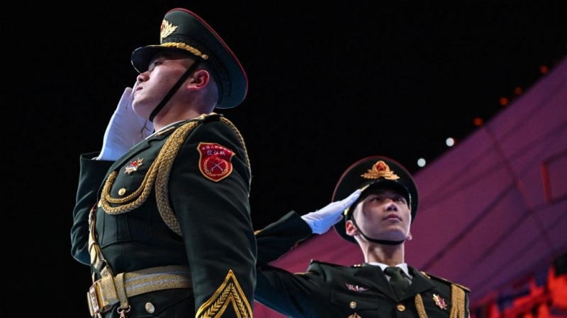 ceremonia de clausura de los Juegos Olímpicos de Invierno de Beijing 2022, en el Estadio Nacional, conocido como el Nido de Pájaro, en Beijing, el 20 de febrero de 2022.