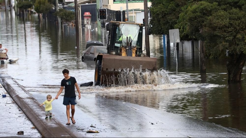 09/03/2022. Vista de las inundaciones en Lismore, Nueva Gales del sur, una de las zonas más afectadas por el temporal, a 02/03/2022.