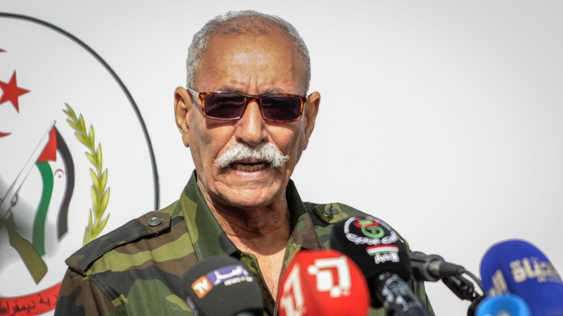 El líder del Frente Polisario, Brahim Ghali. Archivo.