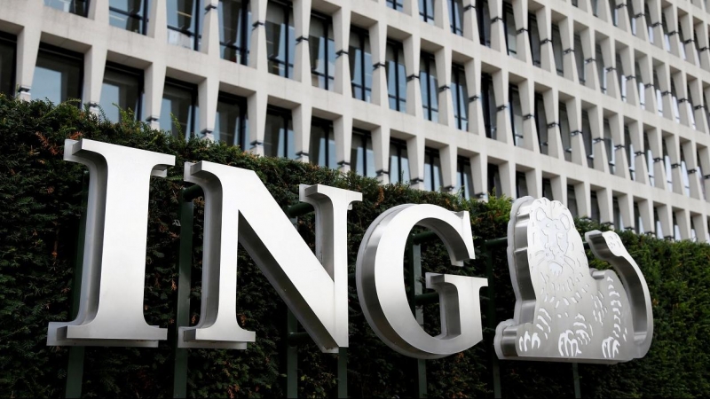 El logo del banco ING delante de su sede en Bruselas. REUTERS/Francois Lenoir
