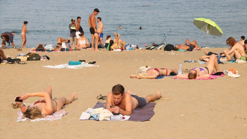 07/2021 - La platja de la Barceloneta l'estiu del 2021.