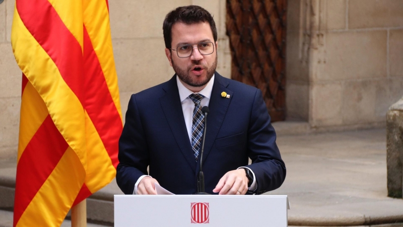 14/04/2022 - Pere Aragonès en l'acte de commemoració del 91e aniversari de la proclamació de la República Catalana per part de Francesc Macià.