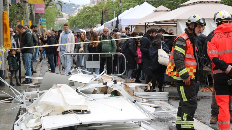 La Generalitat obrirà una línia d’ajuts per a les parades més afectades pel temporal de Sant Jordi.