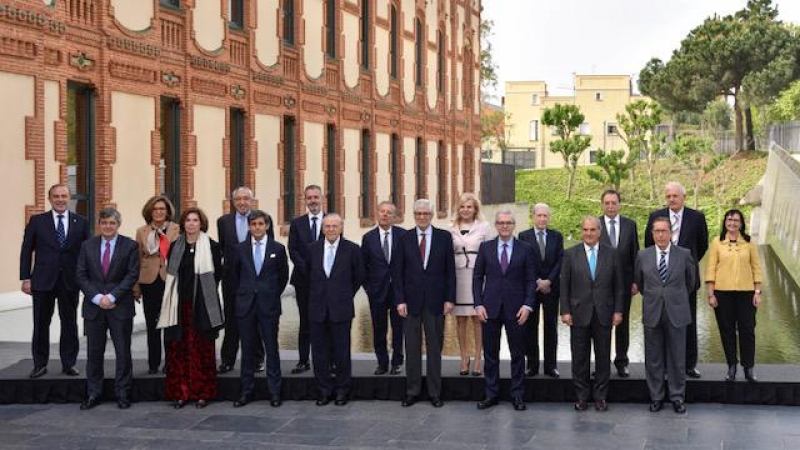 28/04/2022-Los miembros del Patronato, en la reunión celebrada este jueves 28 de abril en Barcelona.
