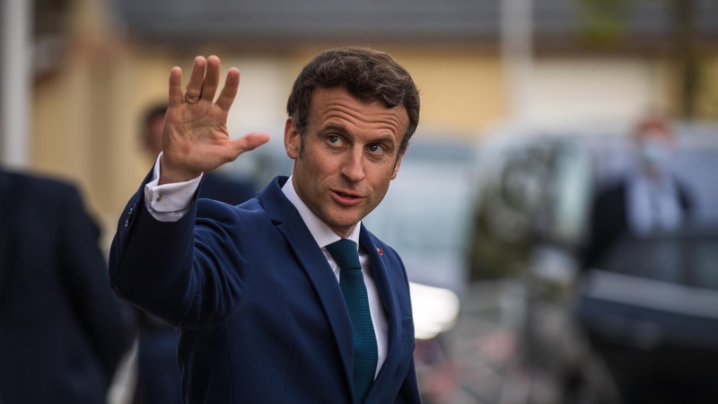 05/05/2022. El presidente de Francia, Emmanuel Macron, durante su visita al Hospital Militar de Clamart, a 28 de abril de 2022.