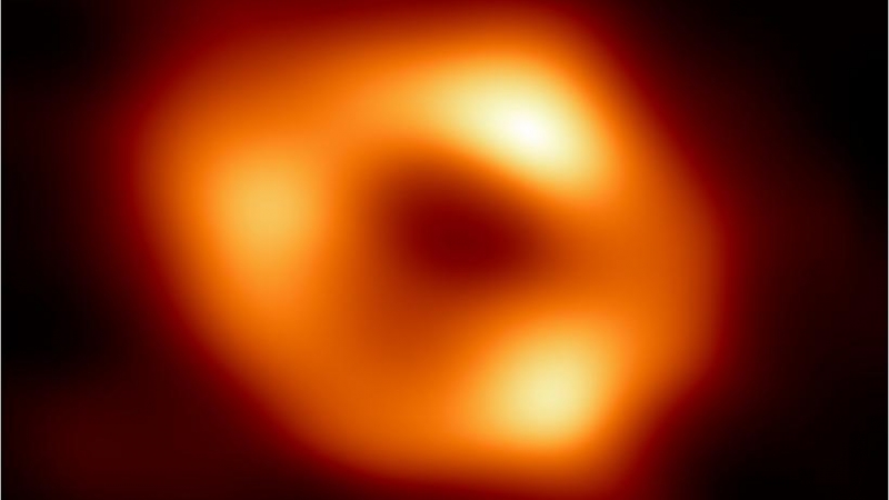 Imagen del agujero negro Sagitario A*, en el centro de la Vía Láctea.