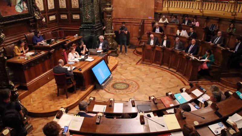 27/05/2022 - Imatge del ple de l'Ajuntament de Barcelona d'aquest divendres.