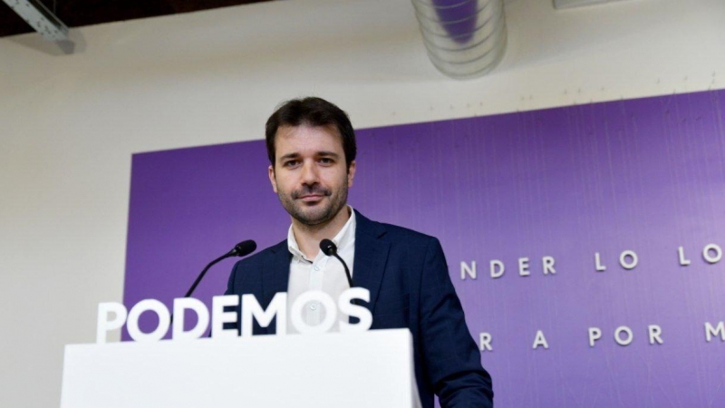 El Secretario de la mesa del Congreso, Javier Sánchez (Podemos). — La Base