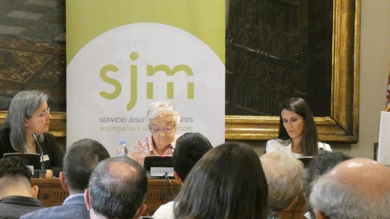 06/06/2022 Elena Davara interviene en la presentación del informe del Servicio Jesuita a Migrantes (SJM).