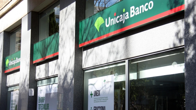 2019 - Imatge d'arxiu d'una oficina d'Unicaja Banco.