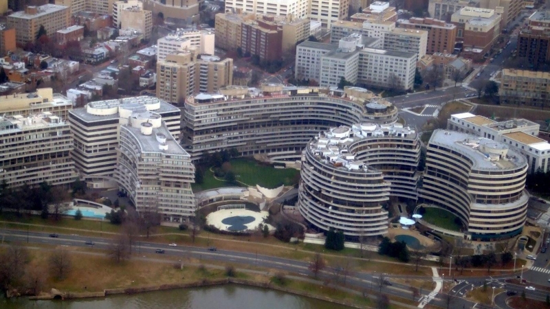 Vista del complejo Watergate, en Washington