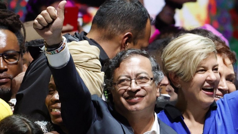 El presidente electo Gustavo Petro, vencedor de las elecciones presidenciales de Colombia.