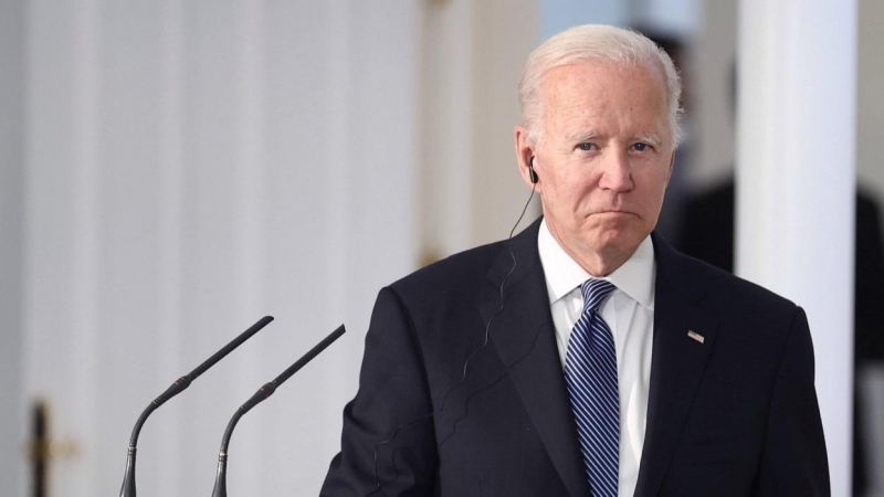 29/06/2022 El presidente de los Estados Unidos, Joe Biden, comparece tras su reunión con el presidente del Gobierno, en el Palacio de La Moncloa, a 28 de junio de 2022, en Madrid