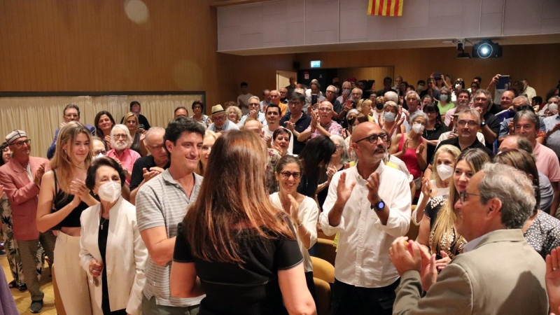 09/07/2022 - L'acte de suport a Laura Borràs que s'ha celebrat a l'Ateneu Barcelonès.