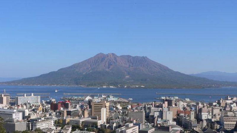 Sakurajima, un volcán activo de Japón, en una imagen de archivo