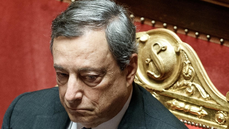 El primer ministro italiano en funciones, Mario Draghi.