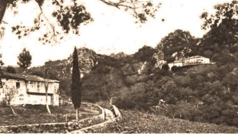 San Pedro de Rocas, en una imagen tomada en 1923.
