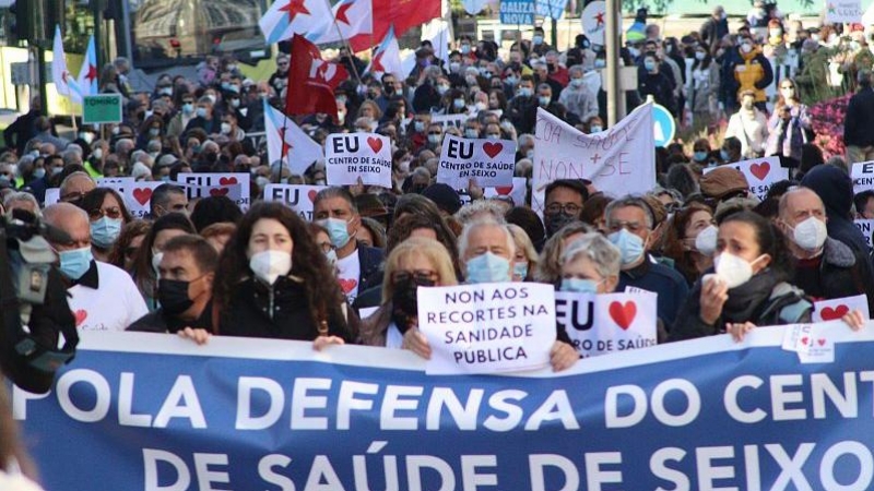 26/8/22 Imagen de archivo de una protesta convocada por SOS Sanidade el pasado invierno.