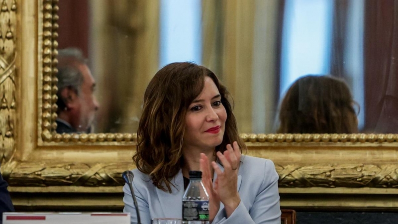 08/09/2022 Isabel Díaz Ayuso, en el I Foro Empresarial Internacionalización en Italia, en el Palacio de Santoña, situado en Madrid