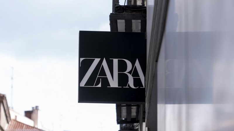 Un cartel de una tienda Zara en Madrid. E.P./A. Pérez Meca