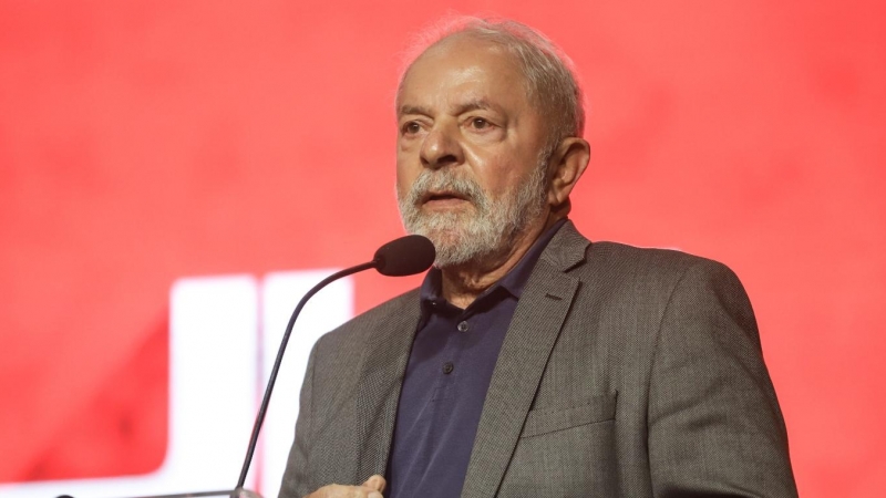 17/8/22 El candidato brasileño, Lula da Silva, durante un meeting electoral, a 17 de agosto de 2022.