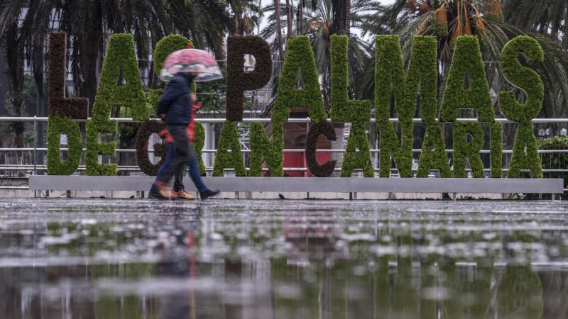 La tormenta tropical Hermine ha descargado agua durante todo el sábado en la capital grancanaria, pero de forma calmada y sin causar incidencias.