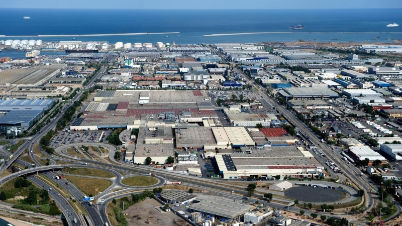 07/2022 - Vista aèria de la planta de Nissan a la Zona Franca de Barcelona.