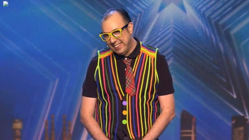 Fotografía del mago Arsenio Puro durante su paso por el programa Got Talent