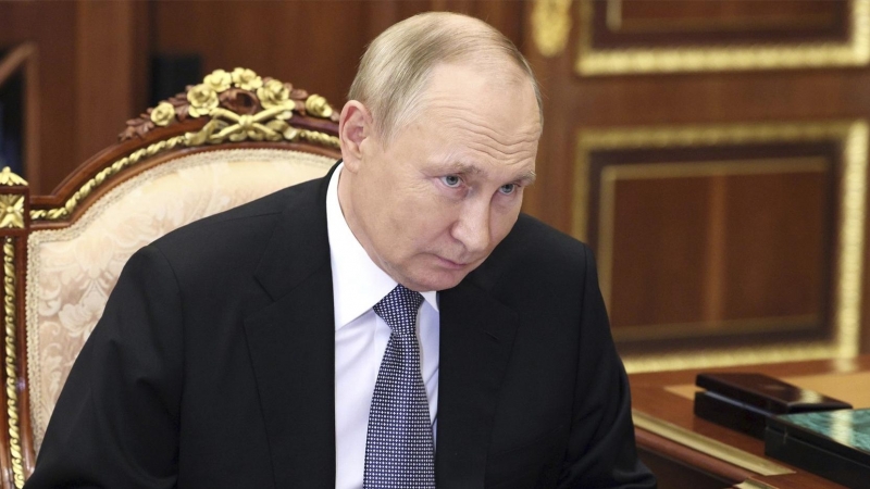 El presidente de Rusia en una reunión en el Kremlin, en Moscú, a 18 de octubre de 2022.