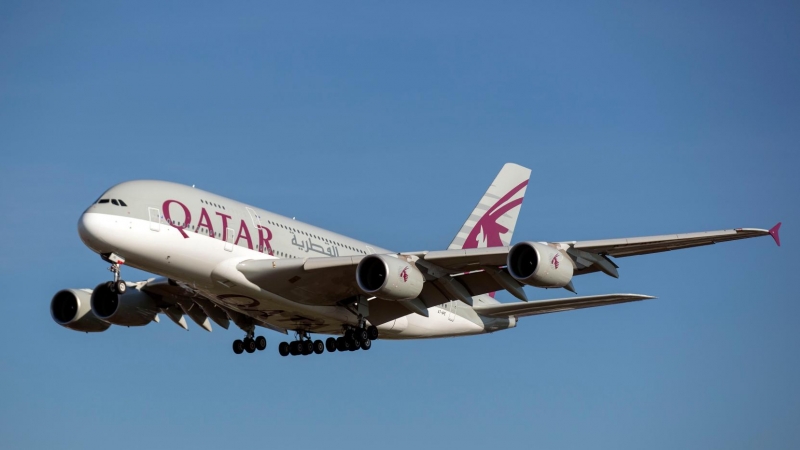 Imagen de un avión de Qatar Airways-14/02/2019
