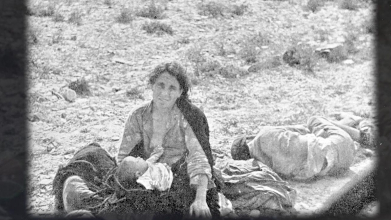 Fotografía de archivo de La Desbandá, una de las mayores masacres de la Guerra Civil.