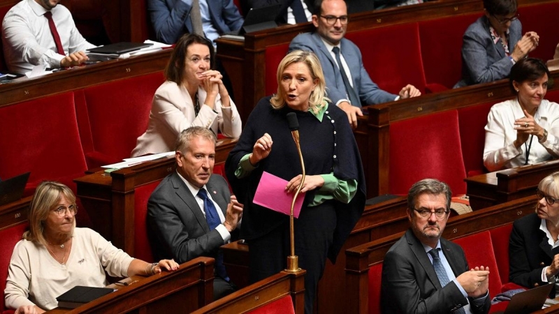 Asamable francesa Marine Le Pen