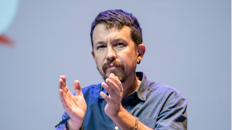 El exlíder de Podemos, Pablo Iglesias, en el acto de de la 'Uni de otoño' en el Teatro Coliseum, a 6 de noviembre de 2022, en Madrid (España).