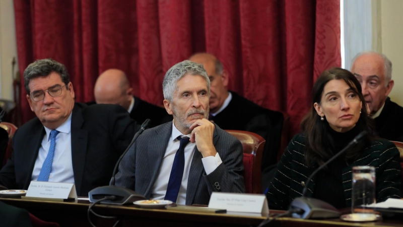 Fernando Grande-Marlaska durante la toma de posesión de Magdalena Valeria como presidenta del Consejo de Estado- 10/11/2022