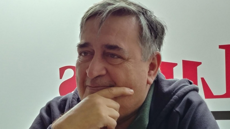 11/11/22 Xosé Manuel Pereiro, durante la entrevista.