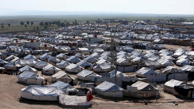 Una vista general del campo de desplazados de al-Hol en la gobernación de Hasaka (Siria). REUTERS/Ali Hashisho